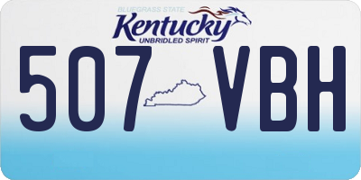 KY license plate 507VBH