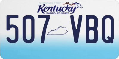 KY license plate 507VBQ