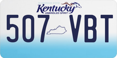KY license plate 507VBT