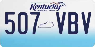 KY license plate 507VBV