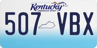 KY license plate 507VBX