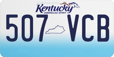 KY license plate 507VCB