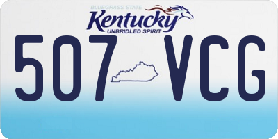 KY license plate 507VCG