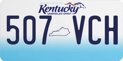 KY license plate 507VCH