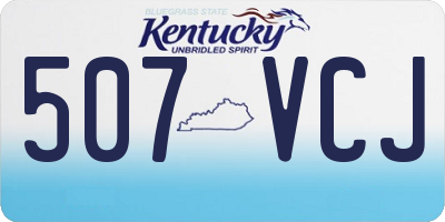 KY license plate 507VCJ