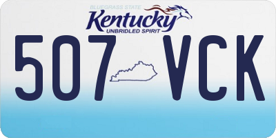 KY license plate 507VCK