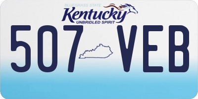 KY license plate 507VEB