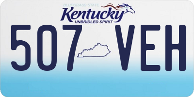 KY license plate 507VEH