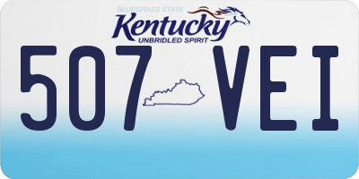 KY license plate 507VEI