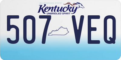 KY license plate 507VEQ