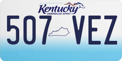 KY license plate 507VEZ