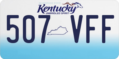 KY license plate 507VFF