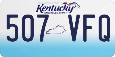 KY license plate 507VFQ