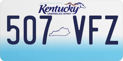 KY license plate 507VFZ
