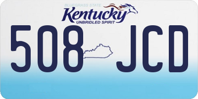 KY license plate 508JCD