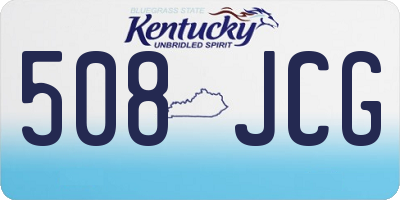 KY license plate 508JCG