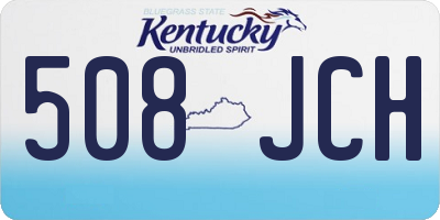 KY license plate 508JCH