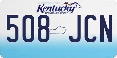 KY license plate 508JCN