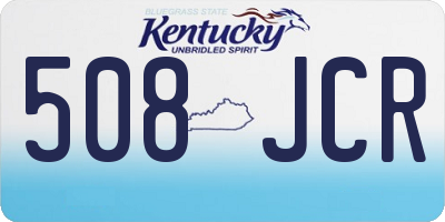 KY license plate 508JCR