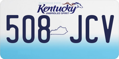 KY license plate 508JCV