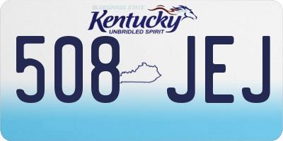 KY license plate 508JEJ
