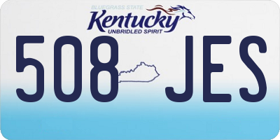 KY license plate 508JES