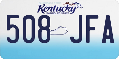 KY license plate 508JFA