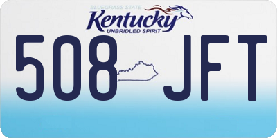 KY license plate 508JFT