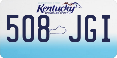 KY license plate 508JGI