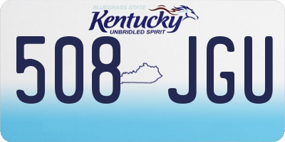 KY license plate 508JGU