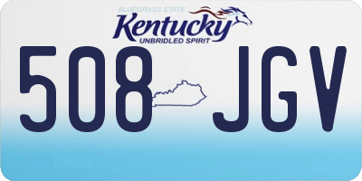 KY license plate 508JGV