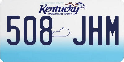 KY license plate 508JHM