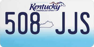 KY license plate 508JJS