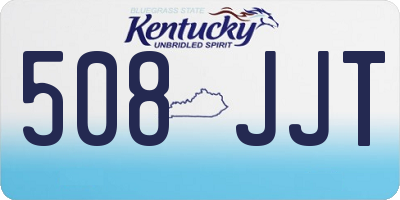 KY license plate 508JJT