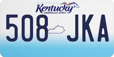KY license plate 508JKA