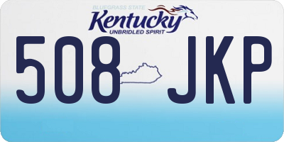 KY license plate 508JKP