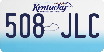 KY license plate 508JLC
