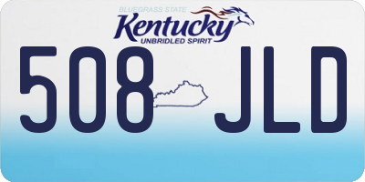 KY license plate 508JLD