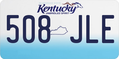 KY license plate 508JLE