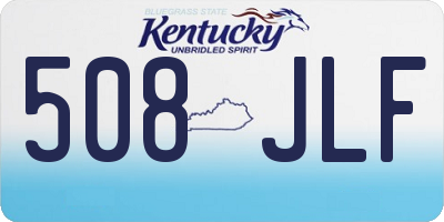 KY license plate 508JLF