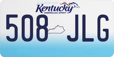 KY license plate 508JLG