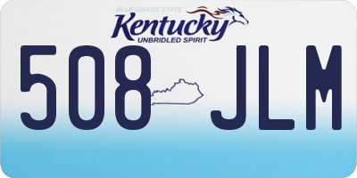 KY license plate 508JLM