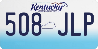 KY license plate 508JLP