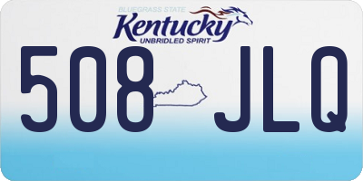 KY license plate 508JLQ