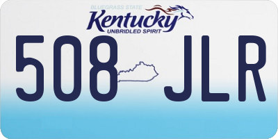 KY license plate 508JLR