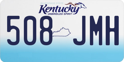 KY license plate 508JMH