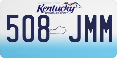 KY license plate 508JMM