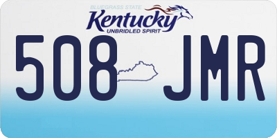 KY license plate 508JMR