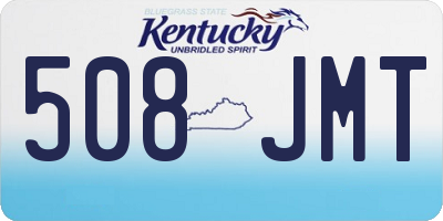KY license plate 508JMT