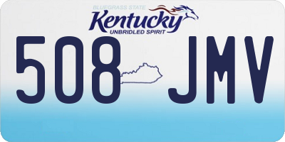 KY license plate 508JMV